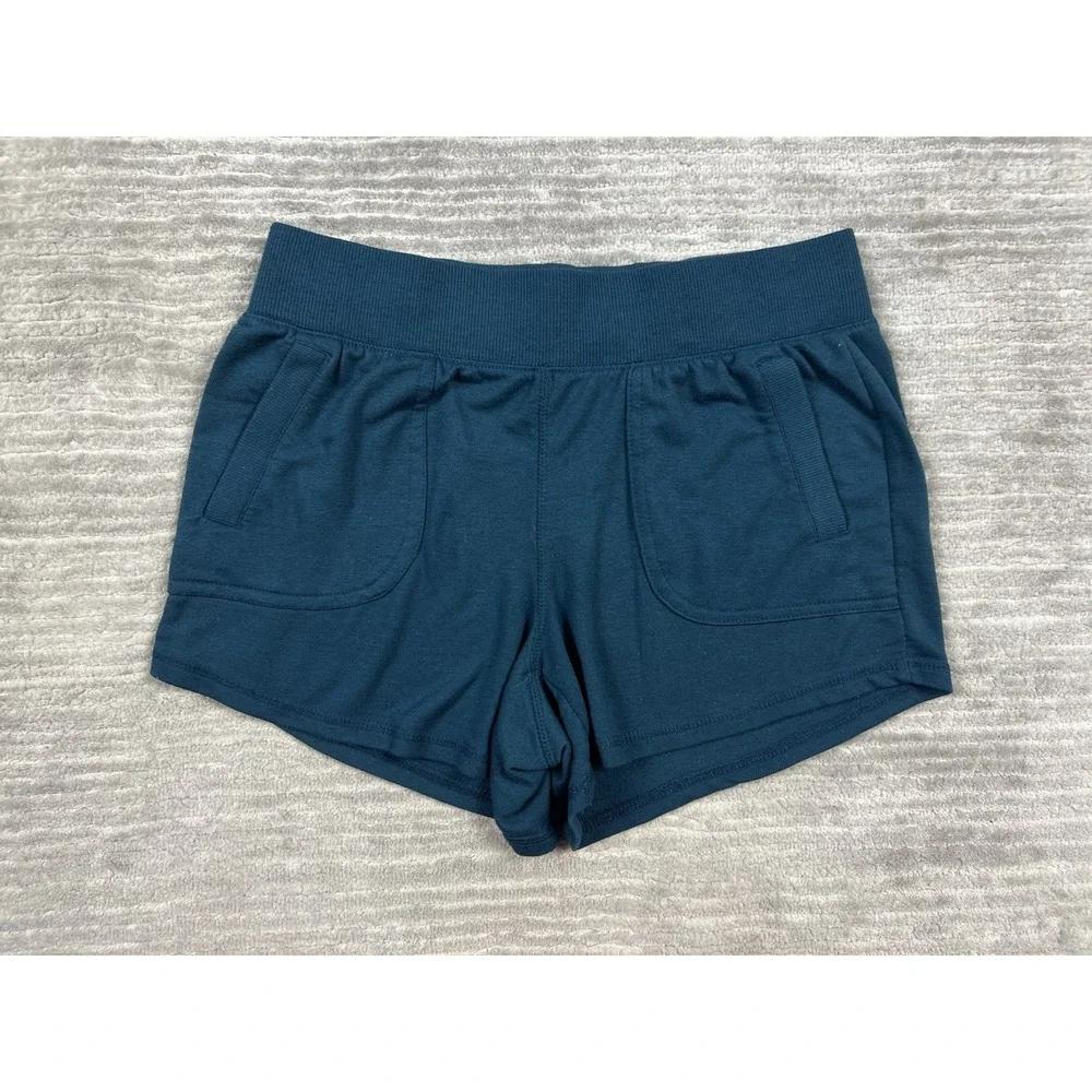 Athletic Works Shorts Womens Small Blue Pull On Elastic Waist - Picture 1 of 12